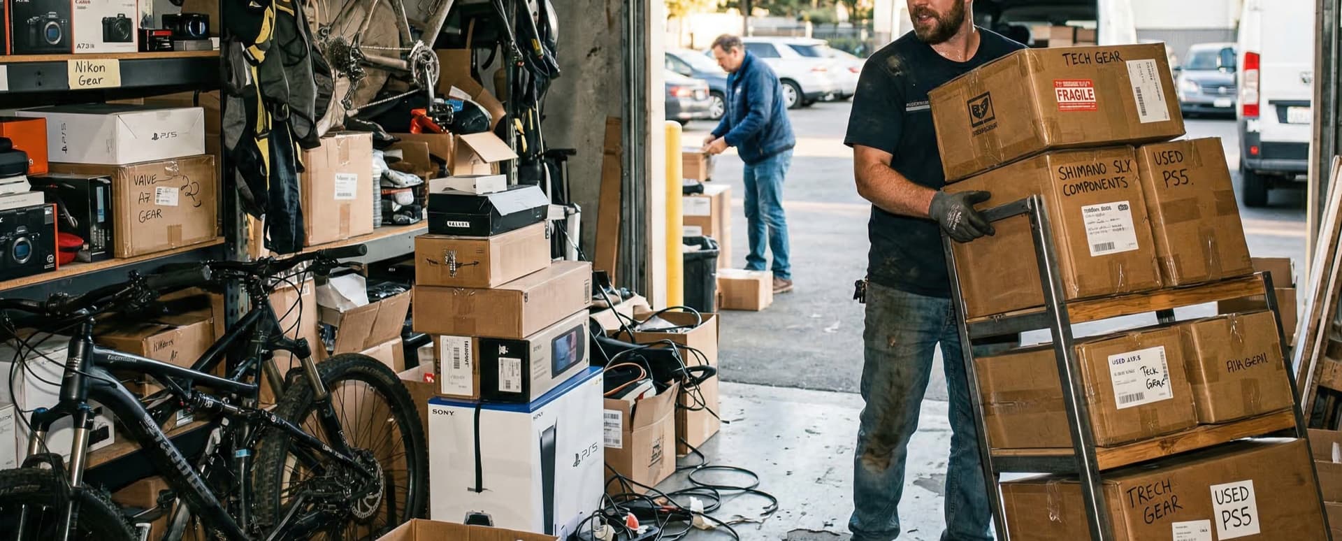 Electronics workspace background