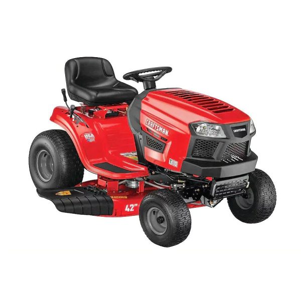CRAFTSMAN T110 42-Inch 17.5 HP Gas Riding Lawn Mower - Image 1