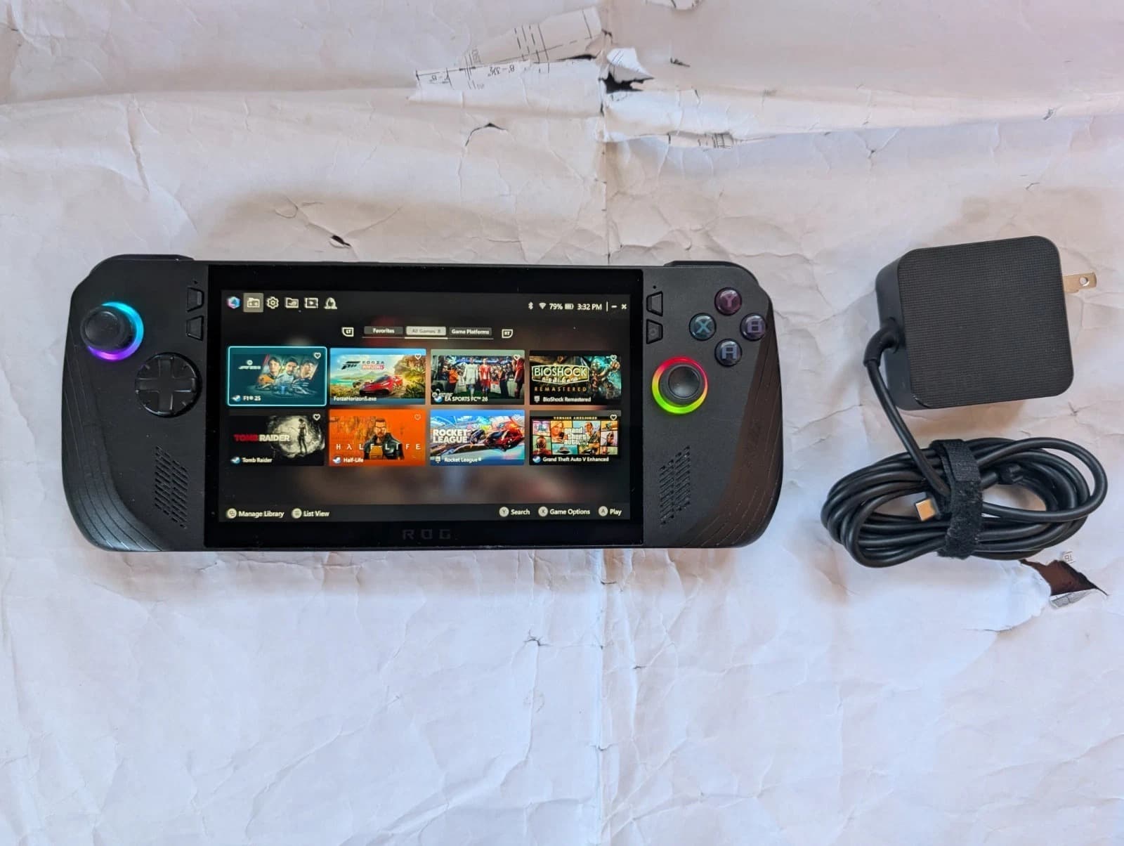 Asus ROG Ally X (NOT Xbox) , AMD Ryzen Z1 Extreme, 24GB RAM, 1TB SSD, w/Dock - Image 1