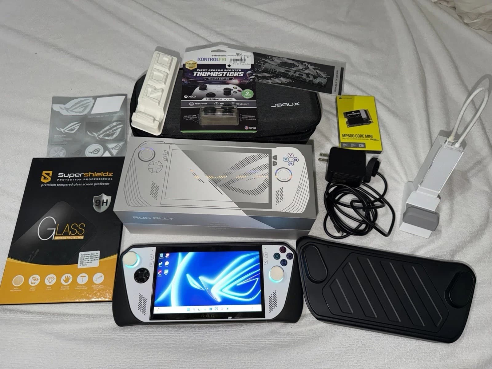 ASUS ROG Ally Z1 Extreme 7” 120Hz PC Gaming Handheld (White) 2TB SSD - Image 1