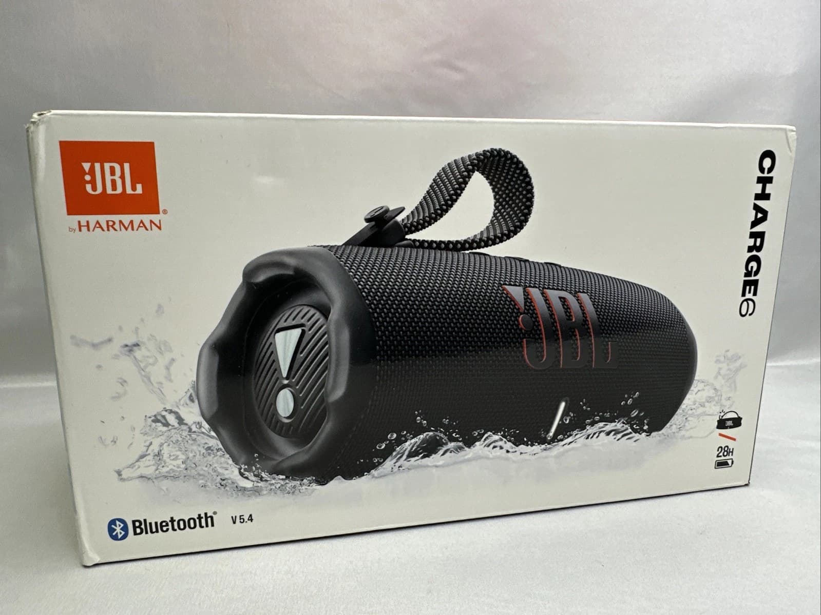 JBL Charge 6 - Portable Waterproof & Drop-Proof Bluetooth Speaker - Black - NEW! - Image 1