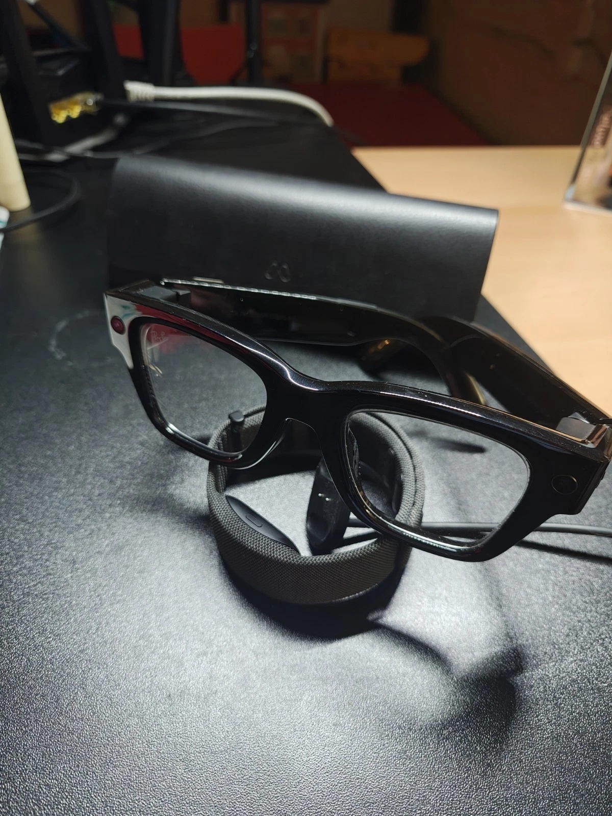 Meta Ray-Ban Display Glasses - Shiny Black / Standard / Size 3 Band - Used - Image 1