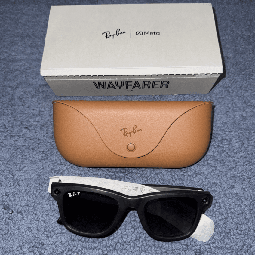 Ray-Ban Meta Wayfarer Gen 2 - 601ST350 - Matte Black - Polarized Graphite Lenses - Image 1