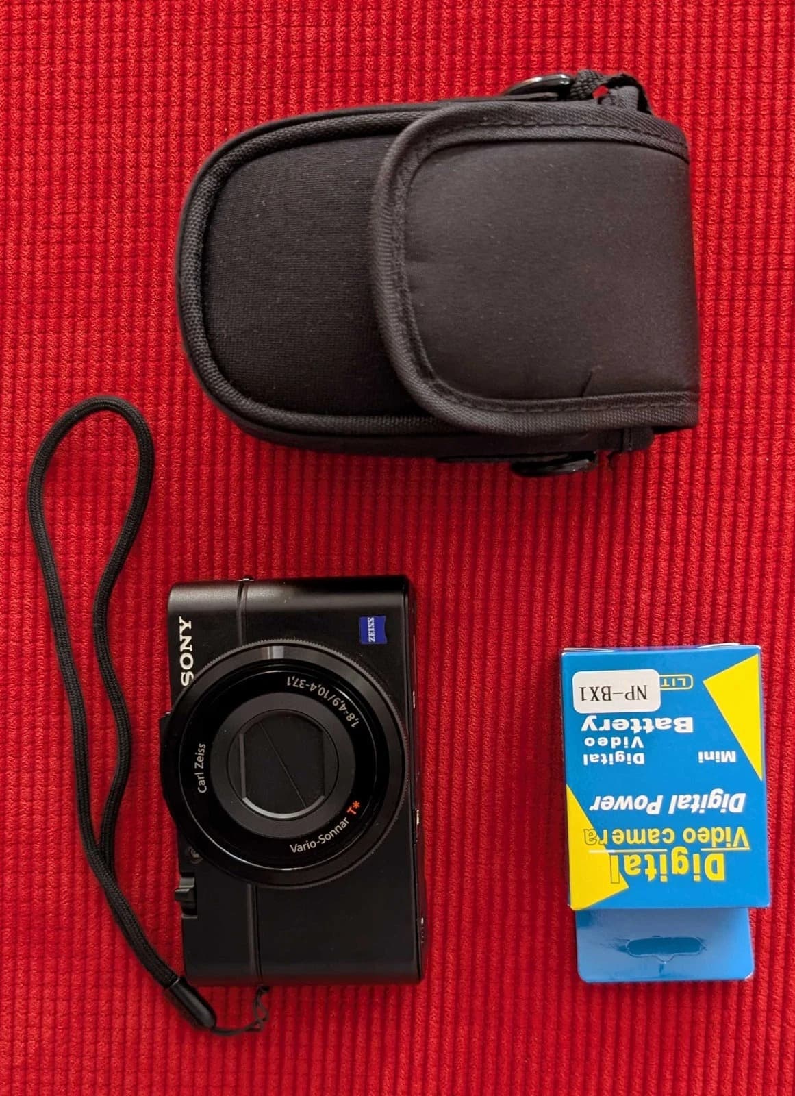 Sony DSC-RX100 II (DSC-RX100M2) Digital Camera, 20.2 MP, Black, Pouch+Spare Batt - Image 1