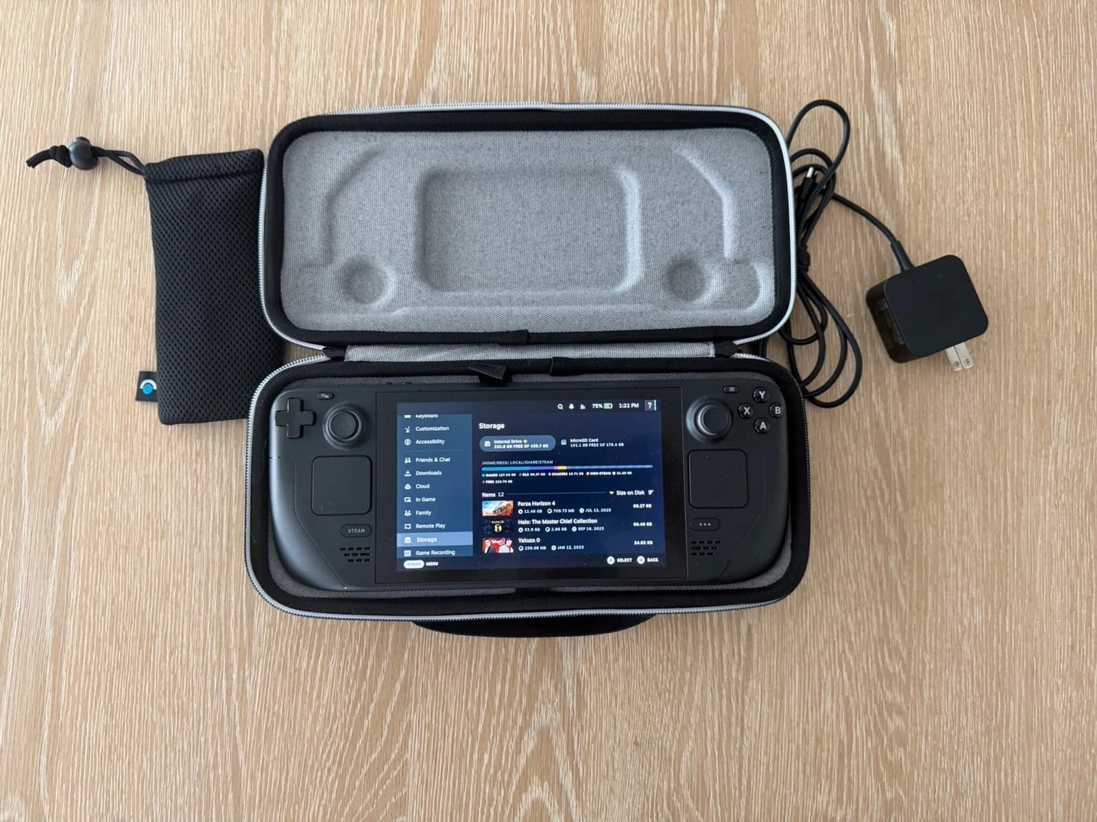 Valve Steam Deck 1TB Handheld Console comes with Case and Charger - Image 1